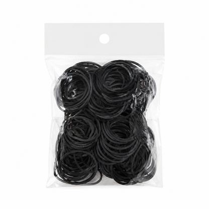 Extra large black rubber bands 125 pack