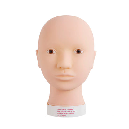 Flatback Mannequin Head: Open-Eye, Light (#70113)
