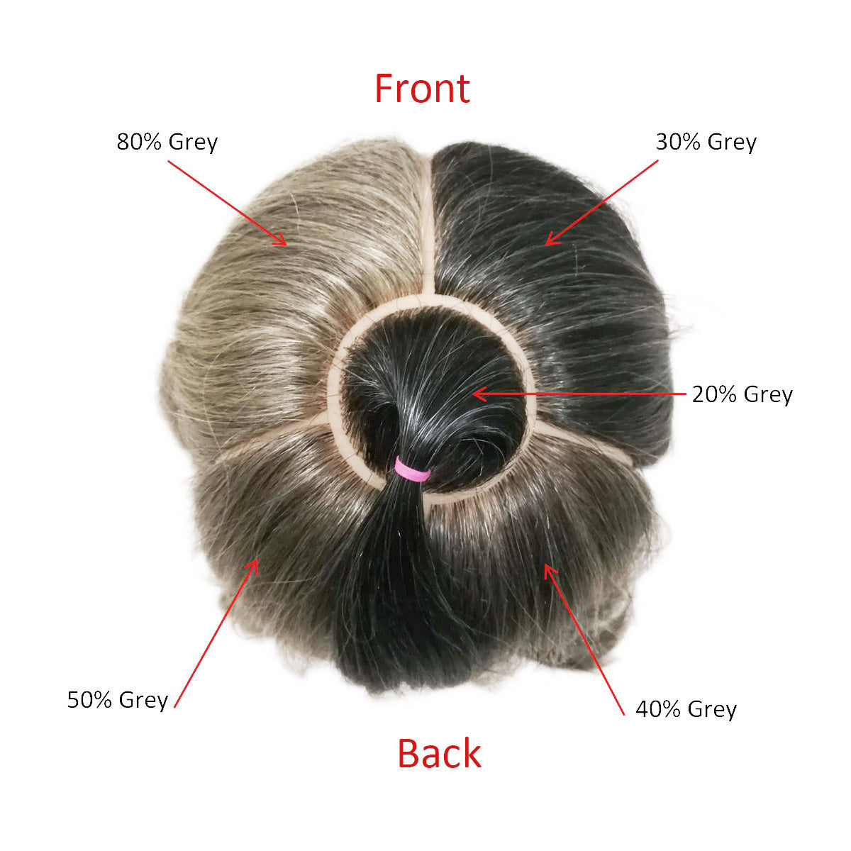 Grey Hair 5-Zone (#161)